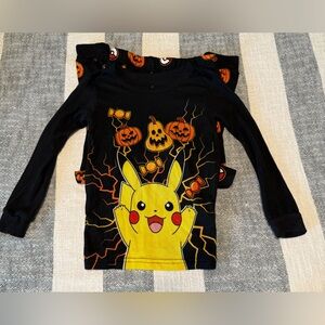 🎃 Pokémon Pikachu Halloween 2pc Long Sleeves and Long Pants PJs SZ 8